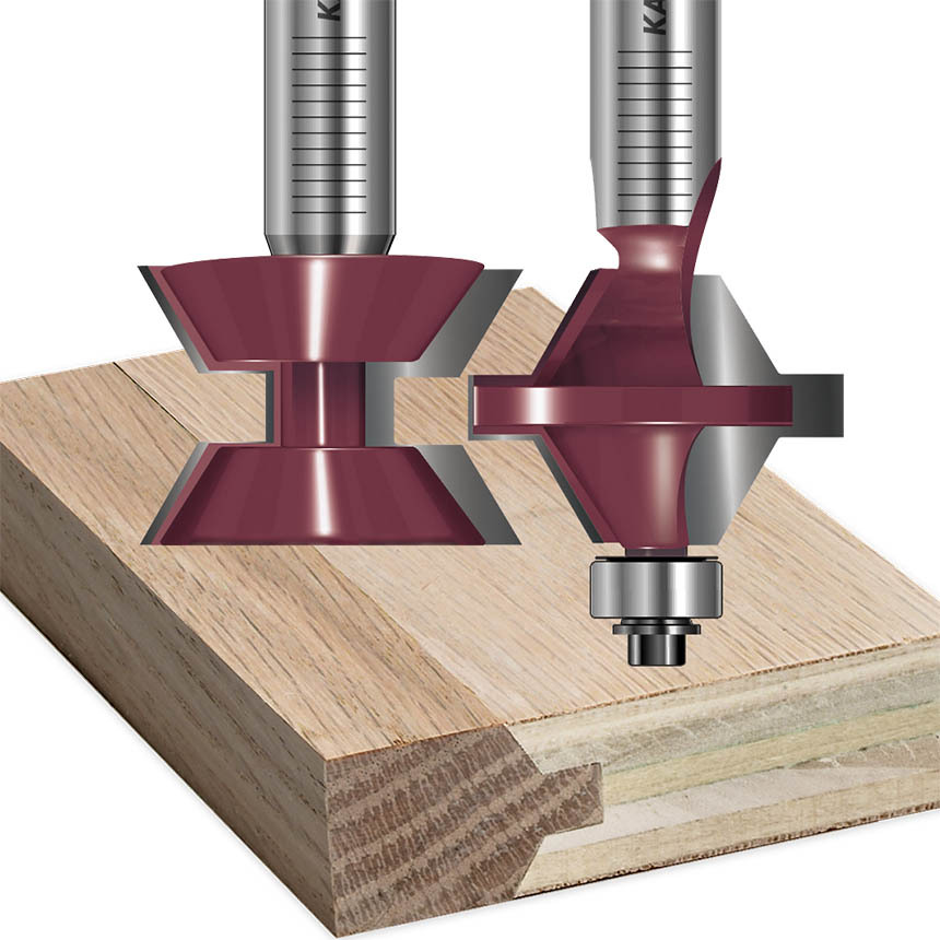 Edge Banding Router Bits 2 Pc Matched