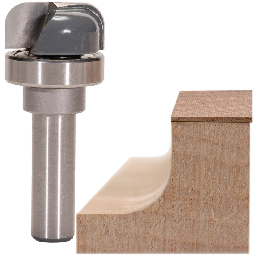 Dish Cutter Router Bit with Bearing 3/4