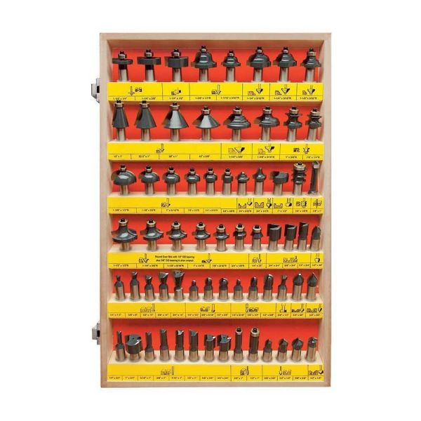 MLCS Router Bit Set x 1/2″ shank - 66 Pieces