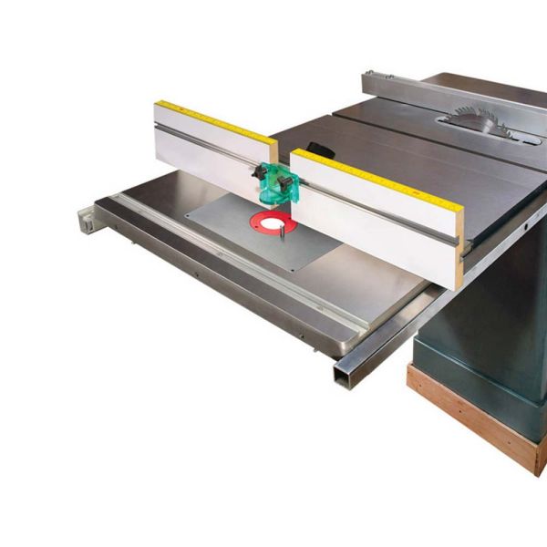 MLCS Cast Iron Router Table Extension - Aluminum Plate & Fence