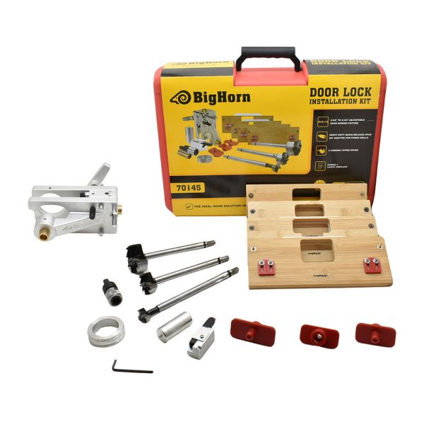 Big Horn 70145 Bore Master Door Lock Installation Kit with Carbide