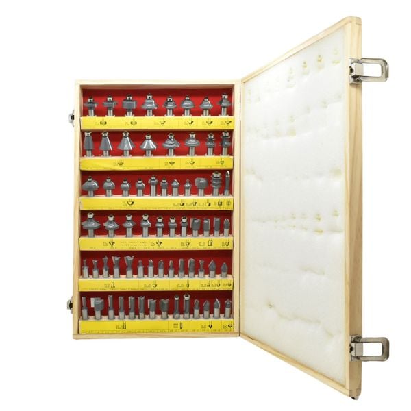 MLCS Router Bit Set x 1/2″ shank - 66 Pieces
